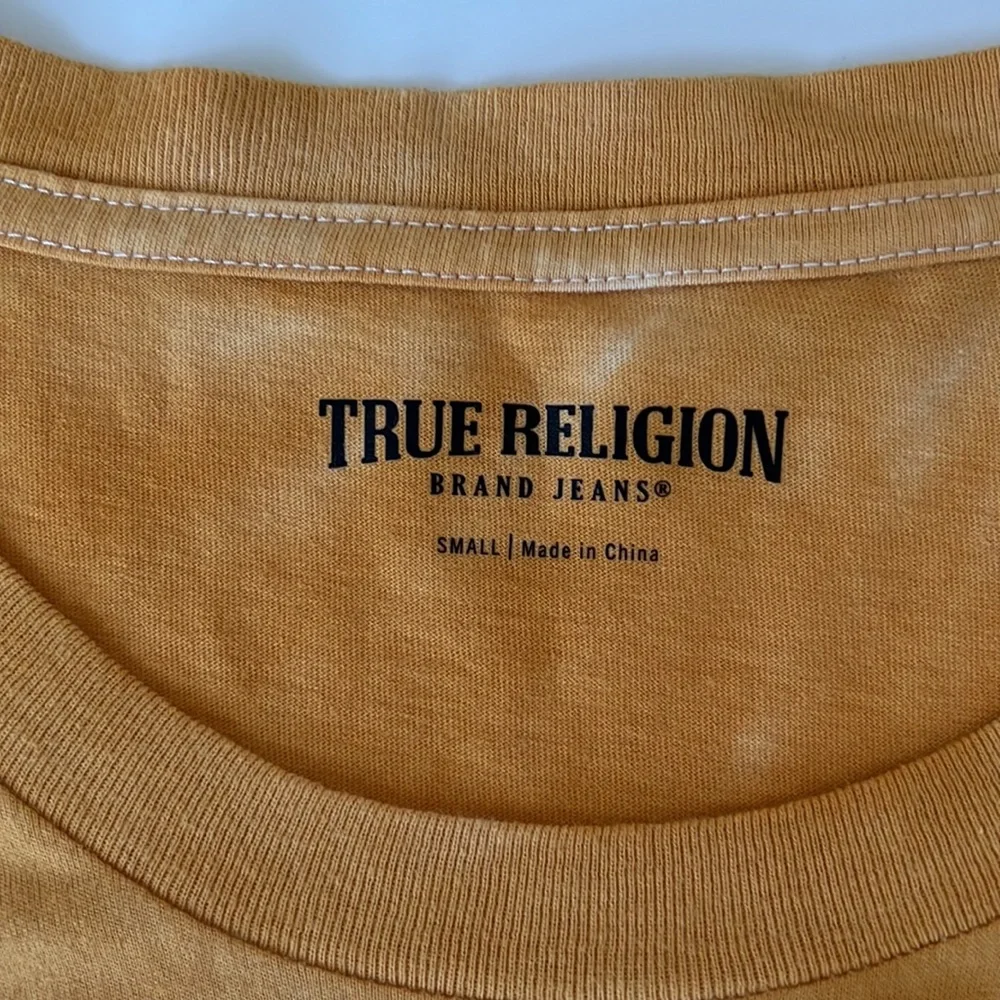 NWT Men's True Religion Foil Logo Tie Dye T SHIRT SZ-S